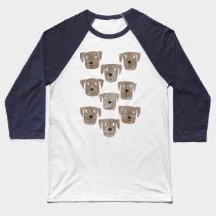 Chocolate Labrador Retriever Dogs Baseball T-Shirt